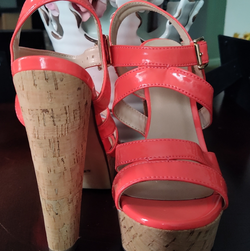 Peach heels
